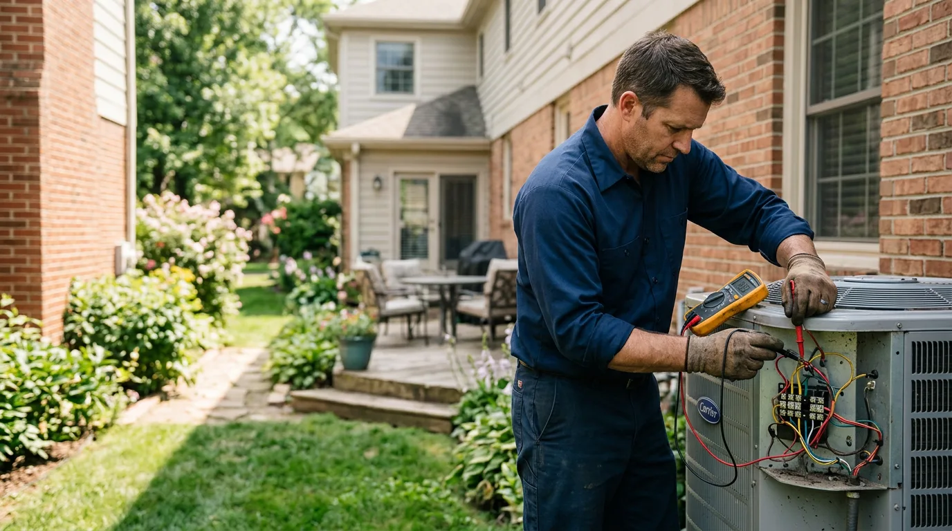 HVAC technician working near Shallowater, TX
